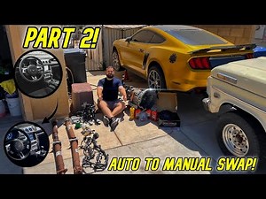 Swapping from a auto to a 6 speed manual PART 2! | 3.7 v6 mustang