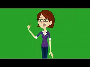 GREEN SCREEN TEACHER CHARACTER CARTOON ANIMATION