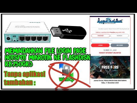 Memori mikrotik penuh ini solusinya - Cara memindahkan file login page hotspot mikrotik ke flashdisk