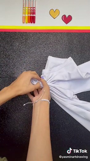 Heart Tie-Dye tutorial ❤️💛 #tiedye #diy #foryou