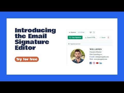 Create a Professional Email Signature in Minutes | ProSignify Signature Editor Tutorial