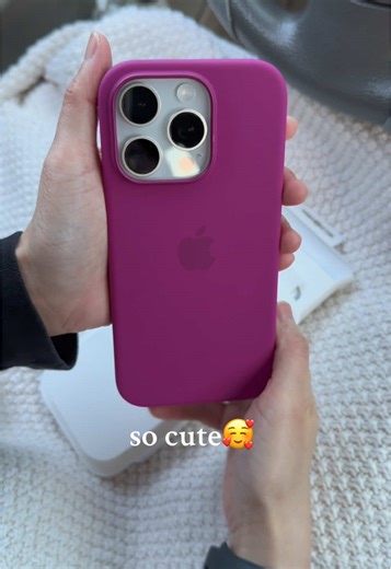 New iPhone 16 Pro Unboxing with Fuchsia Silicone Case