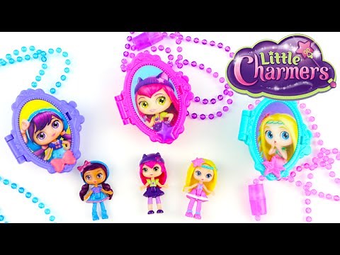 Little Charmers Lockets and Tiny Doll Set Unboxing - Hazel, Lavender, Posie