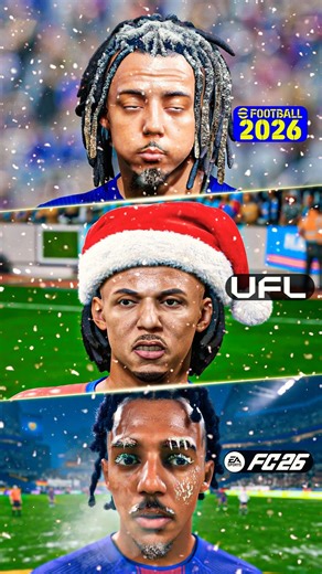 Most Realistic Snow Football? FC26 vs eFootball vs UFL ⚽❄️
