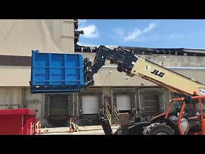 DeSite Telehandler Construction Waste 5 cubic yard bin