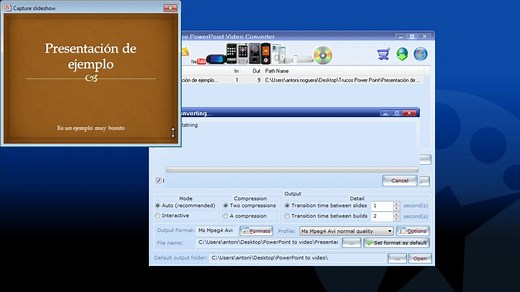 Cómo pasar un PowerPoint a vídeo