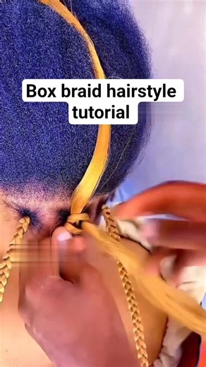 easy box braid hairstyle for beginners #beginnerfriendly #beginner #tutorialvideo #hairstyleidea