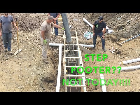 ICF walk out basement drop footer. (EASY FROST PROTECTION!!!)