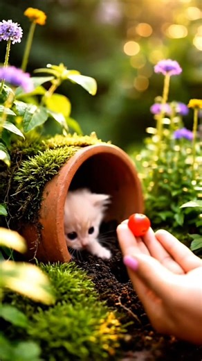 “Tiny Magical Creature Hiding in a Flower Pot 🌸✨ | Petalwhisk”