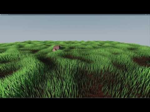 touching some grass in OpenGL - compute shaders and indirect draw