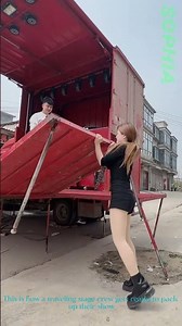 Setting Up a Mobile Stage for a Rural Roadshow!