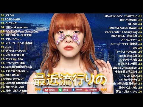 『最新曲 2025』 最近流行りの曲40選🌟新曲 2025 JPOPメドレー 🌟2025ヒット曲メドレー