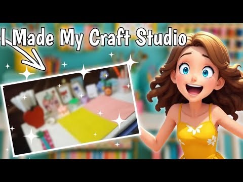 Made my craft studio finally 😃 ✨|diy my own table🖌️🎨
