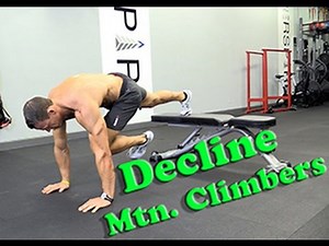 Decline Mountain Climbers Exercise