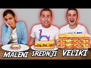 VELIKI, SREDNJI ili MALI SENDVIČ ČELENDŽ!