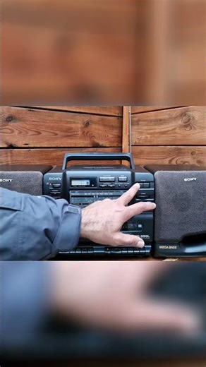 This Boombox Weights Almost 7 Kilos? Crazy Feature Overview! #shorts #sony #boombox #audiophile