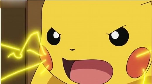 【神奇宝贝】皮卡丘少见的生气，面露凶光严阵以待邪恶的喵喵!