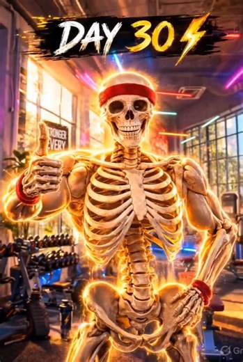 What Happens If a Skeleton Does 100 Push-Ups for 30 Days? 💀🔥