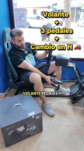 Pack volante Mars Gaming: volante, 3 pedales y cambio en H