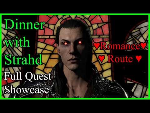 Dinner with Strahd | Romance Route | BG3 Mod Showcase