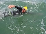 Video shows Nick Thomas swimming the Channel in 2014