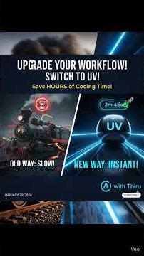 Stop wasting time with Pip! 🚀 Switch to UV & Code 100x Faster! #PythonTamil #UV