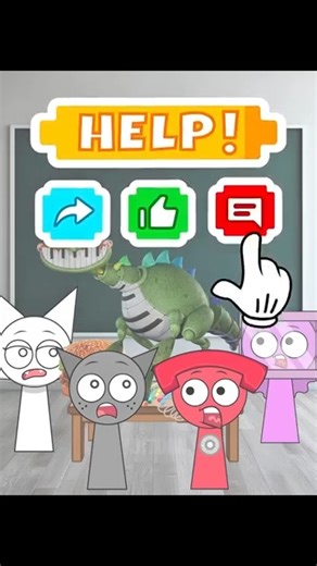 10K views · 197 reactions | Pov Tele Lily Gray Wenda Draw On A School Board But Pianosaurus Sonic.exe | Incredibox Sprunki #sprunki #animation #trending | DotClax | Facebook