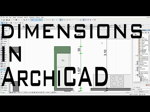 Dimensions in ArchiCAD