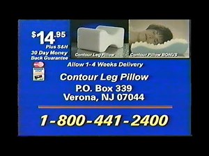 Contour Leg Pillow ad from 2001