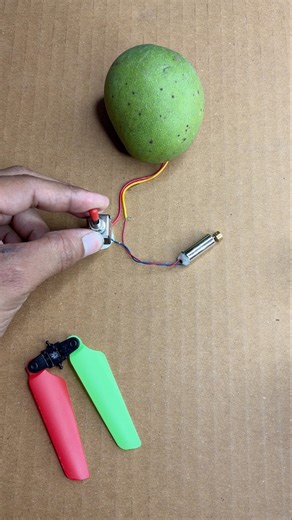Spinning a 2-Blade Helicopter Propeller Using Mango Power • DC MOTOR