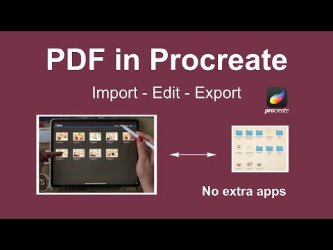 How to Work with PDF in Procreate on iPad | Import, Edit & Export