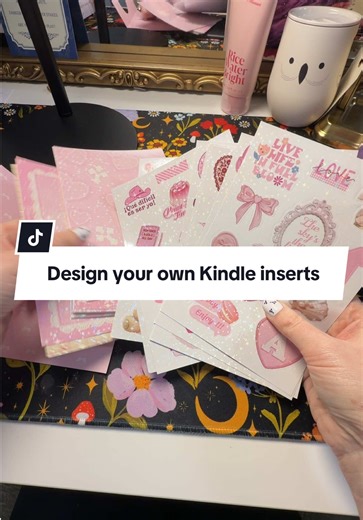 20 Kindle inserts plus 10 pages of stickers to decorate with? This is the perfect DIY craft for a custom Kindle setup. s #kindleinserts #bookishstickers #kindlestickers #kindledecor