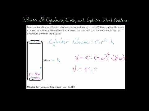 Volume of Cylinders Word Problems