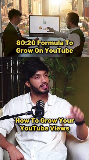 🧮 80:20 Formula To Grow Youtube Channel 💡#addbhutbrain #himmatbhhardwaj