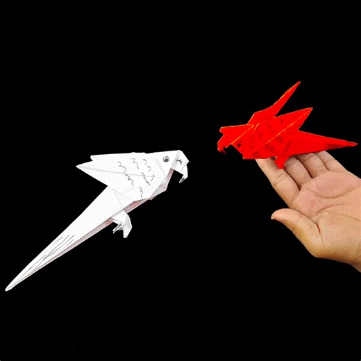 14K views · 41 reactions | How to make a paper parrot | easy paper craft | origami paper parrot | Rana Craft | Facebook