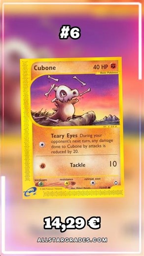Top 10 Cubone Pokemon Cards!