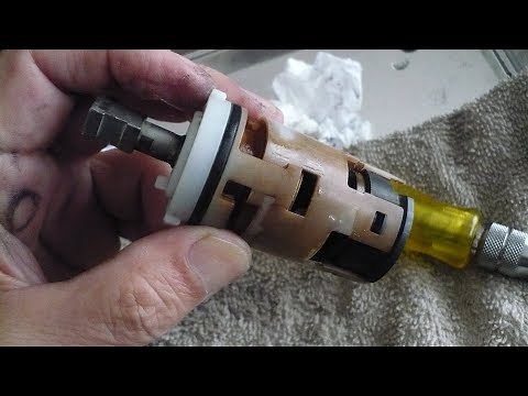 混合水栓カートリッジ 分解修理 2019 TOTO THY552RR（水栓TOTO TL131AX）