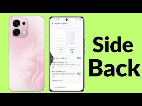 how to enable side back button in oppo a6 5g | oppo a6 5g back button settings
