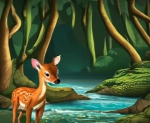 Mouse-deer and Crocodile