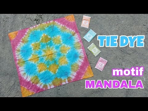 How to Make Mandala Motif Tie Dye Batik