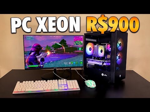 BEST CHEAP XEON GAMING PC OPTION FROM R$900 READY TO GAME THAT RUNS FORTNITE, GTA FIVE AND MORE!