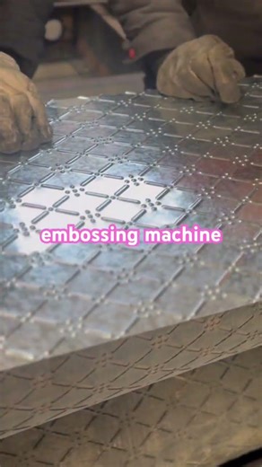 Testing embossing machine