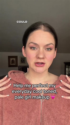 I’m on day 2 of perfecting my everyday makeup routine for my fair skin and cool complexion with soft features 💓 I believe I am a soft summer as well! Let me know what you think I should do differently !! #palegirlmakeup #cooltonedmakeup #fairskinmakeup #everydaymakeup #makeupadviceneeded