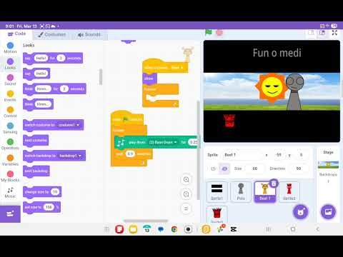 Part4done how to make sprunki in scratch hay some one said it on my comets