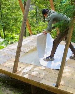 16K views · 186 reactions | Building an A-Frame House with My Own Hands – DIY Forest Construction | Iam Bushcraft | Facebook