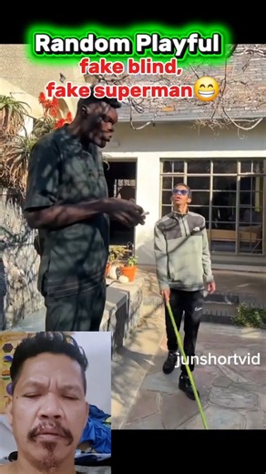 Fake Blind, Fake Superman, Random Playful Epi. 46 #funny #comedy #reaction