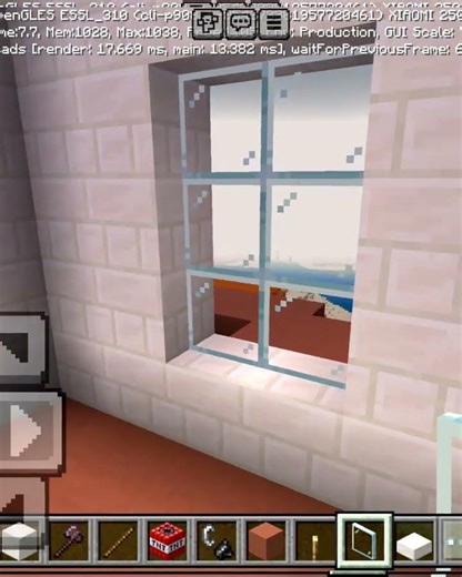 Minecraft window beautiful #shortvideo #shorts #shortsviral #song #shortsfeed