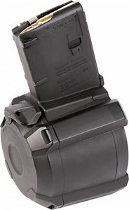 Magpul MAG576-BLK PMAG D-60 GEN M3 Black Drum 60rd 223 Rem, 5.56x45mm NATO for AR-15, M16, M4