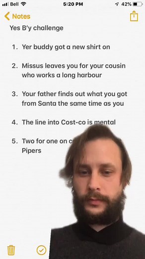 Try yer own b’y. #greenscreen #newfoundland #newfie #newfiecheck #yesby #accentchallenge