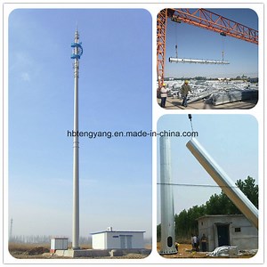 [Hot Item] Galvanized Steel Pipe Street Light Pole 30 Meter Monopole Antenna Communication Radio Tower